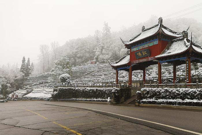 味江陵园雪景